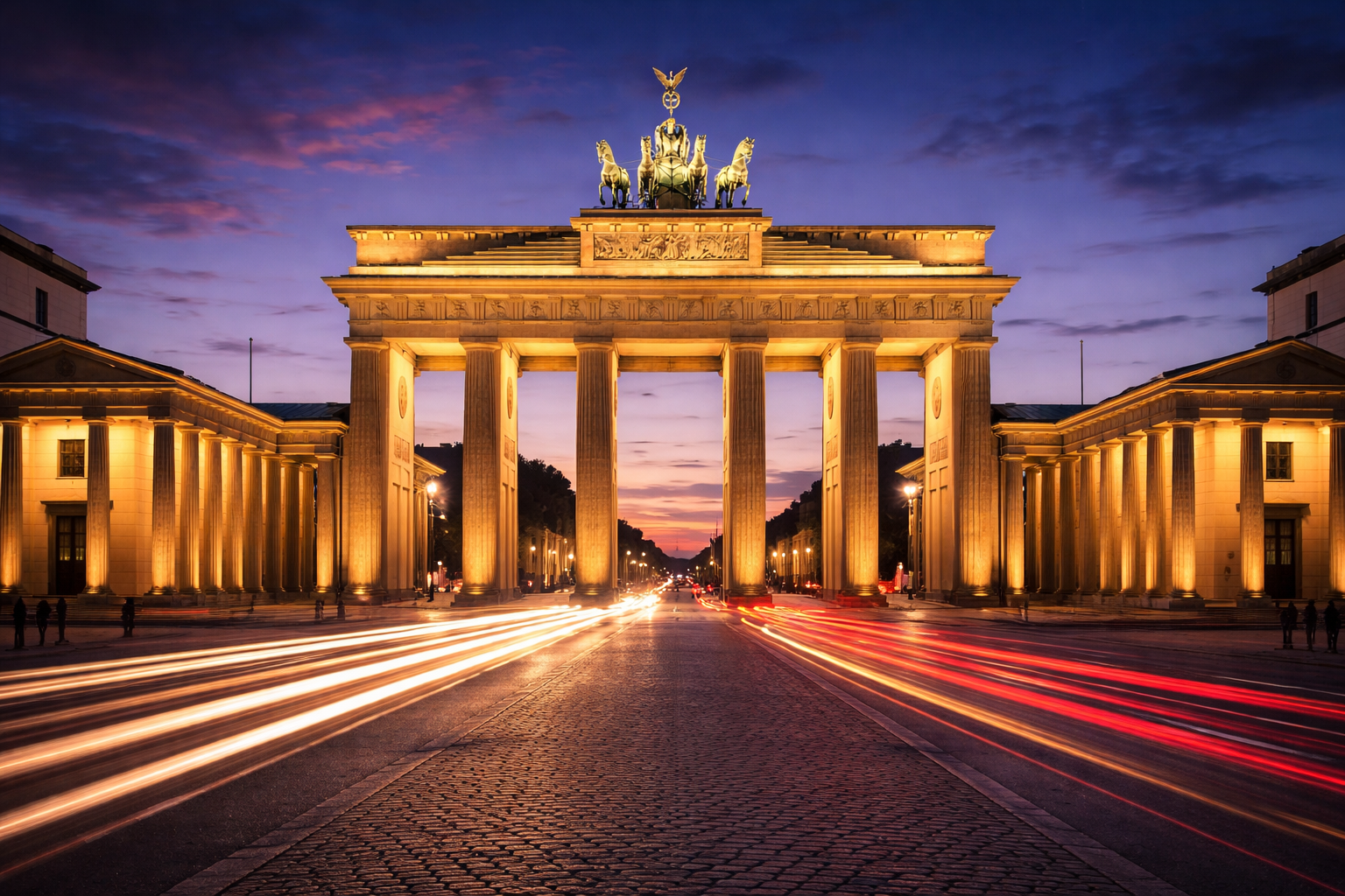 Berlin – Hauptstadt Deutschlands mit Brandenburger Tor und moderner Architektur